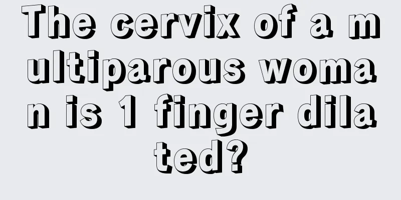 The cervix of a multiparous woman is 1 finger dilated?