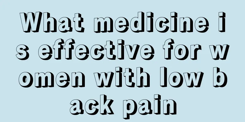 What medicine is effective for women with low back pain