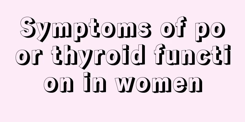 Symptoms of poor thyroid function in women