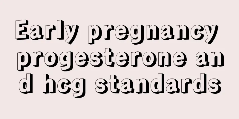 Early pregnancy progesterone and hcg standards