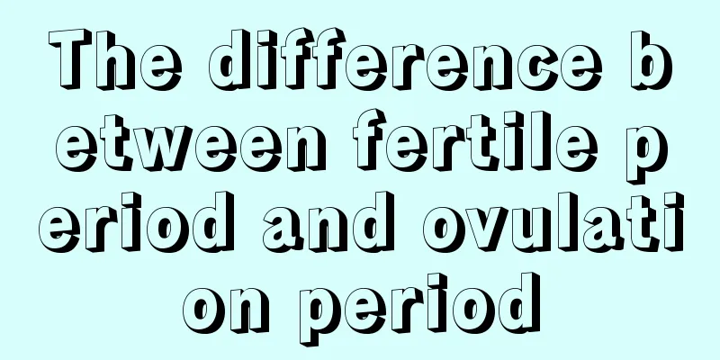 The difference between fertile period and ovulation period