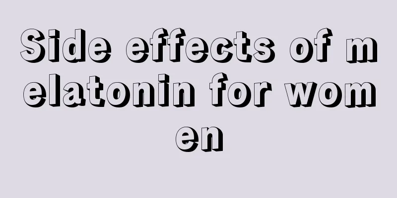 Side effects of melatonin for women