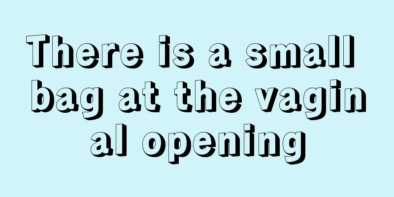 There is a small bag at the vaginal opening