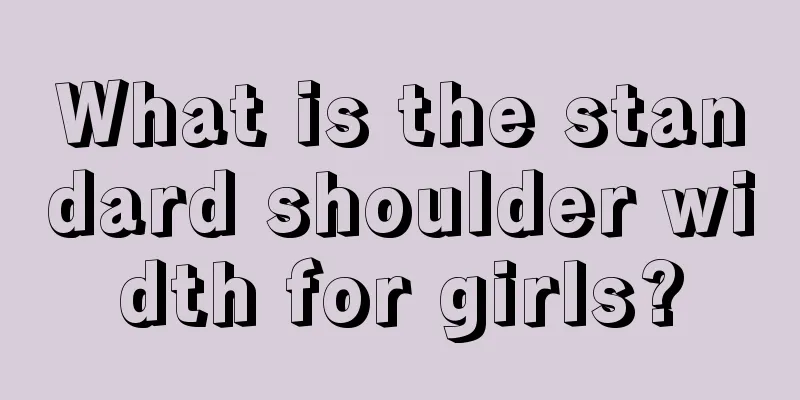 What is the standard shoulder width for girls?