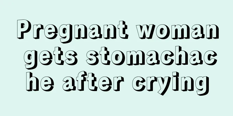 Pregnant woman gets stomachache after crying