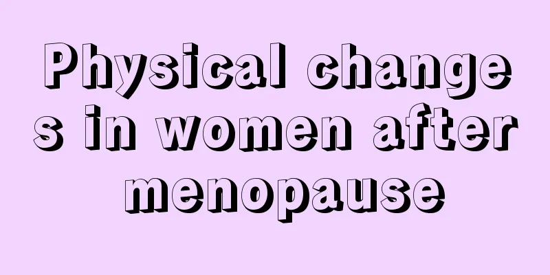 Physical changes in women after menopause