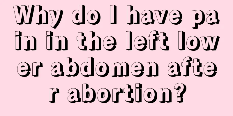 Why do I have pain in the left lower abdomen after abortion?