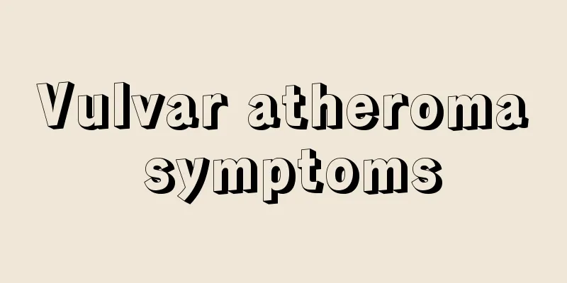 Vulvar atheroma symptoms