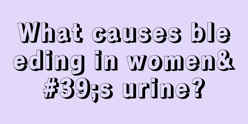 What causes bleeding in women's urine?