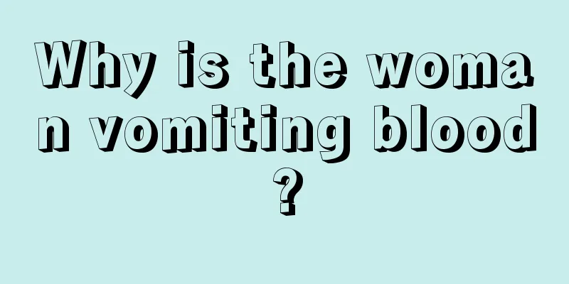 Why is the woman vomiting blood?