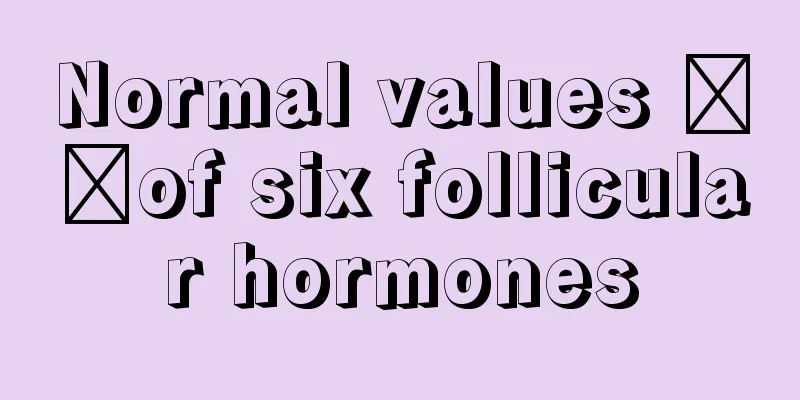 Normal values ​​of six follicular hormones