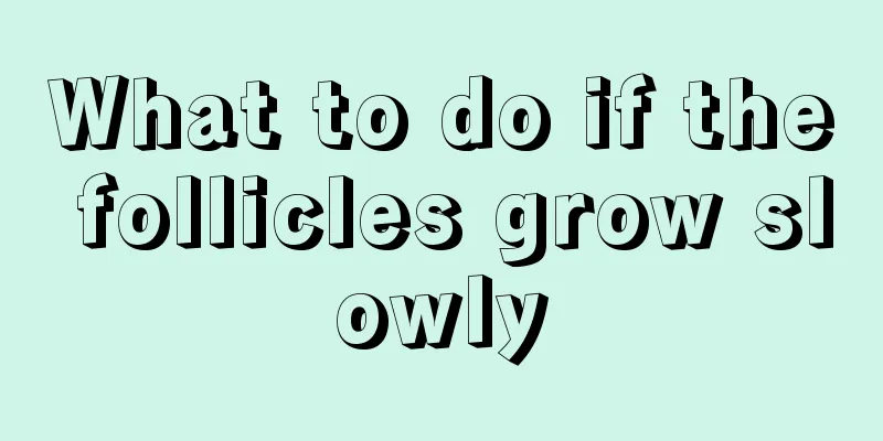 What to do if the follicles grow slowly