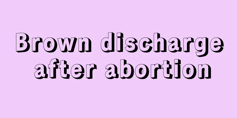 Brown discharge after abortion