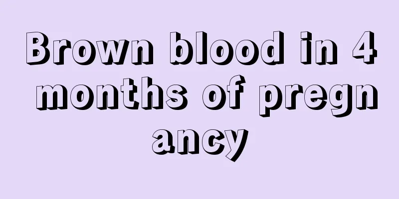 Brown blood in 4 months of pregnancy