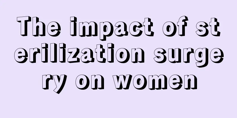 The impact of sterilization surgery on women