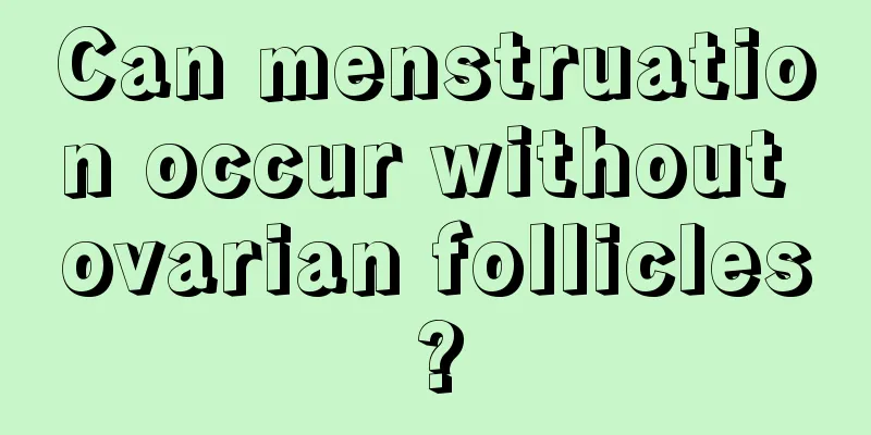 Can menstruation occur without ovarian follicles?