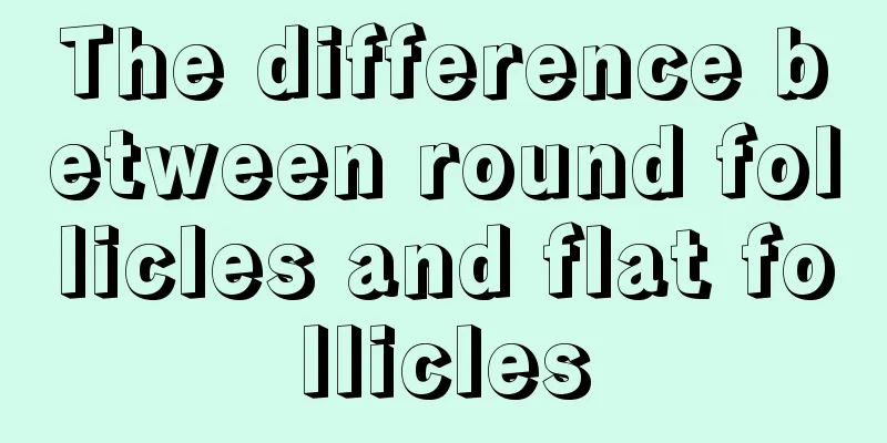 The difference between round follicles and flat follicles