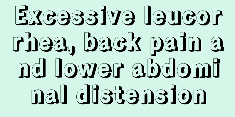 Excessive leucorrhea, back pain and lower abdominal distension