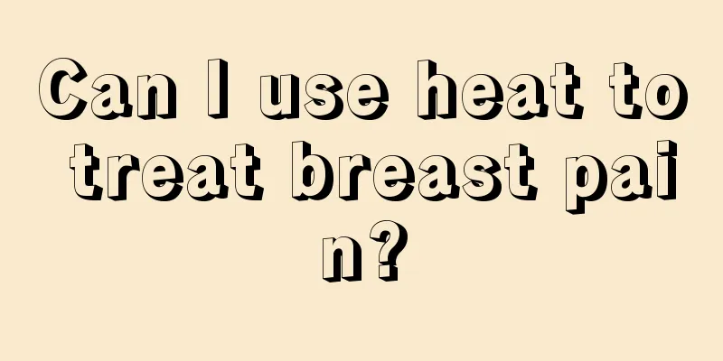 Can I use heat to treat breast pain?