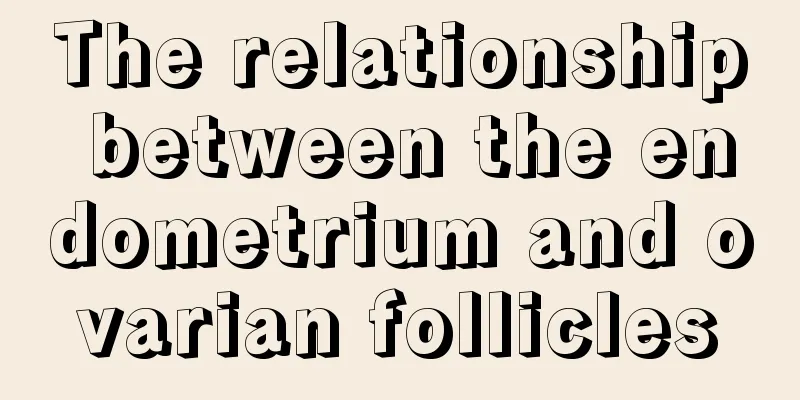 The relationship between the endometrium and ovarian follicles