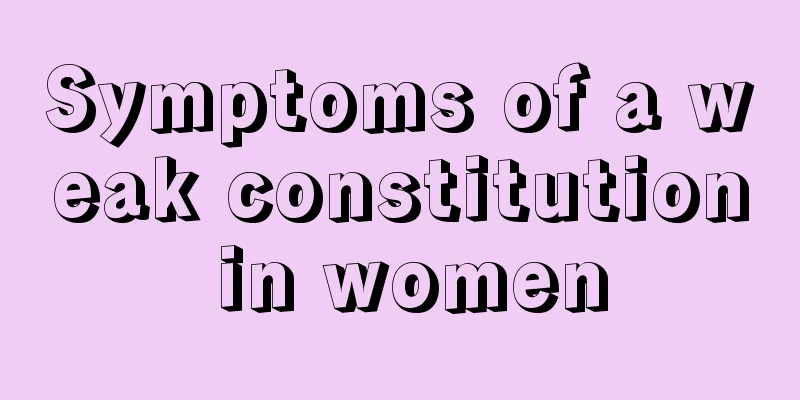 Symptoms of a weak constitution in women