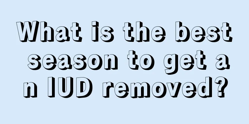 What is the best season to get an IUD removed?