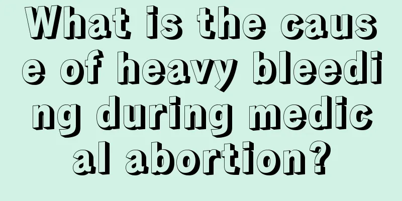 What is the cause of heavy bleeding during medical abortion?