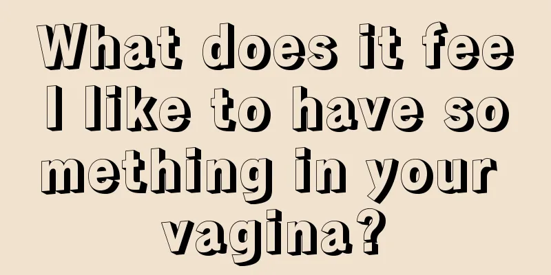 What does it feel like to have something in your vagina?