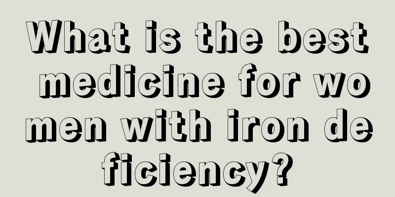 What is the best medicine for women with iron deficiency?