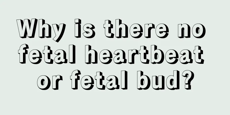 Why is there no fetal heartbeat or fetal bud?