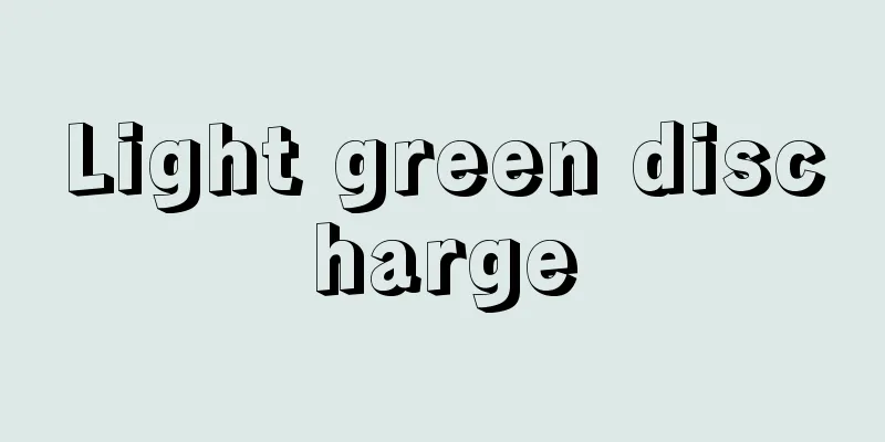 Light green discharge