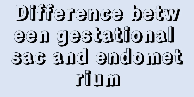 Difference between gestational sac and endometrium