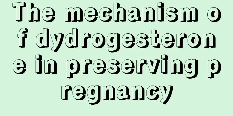 The mechanism of dydrogesterone in preserving pregnancy