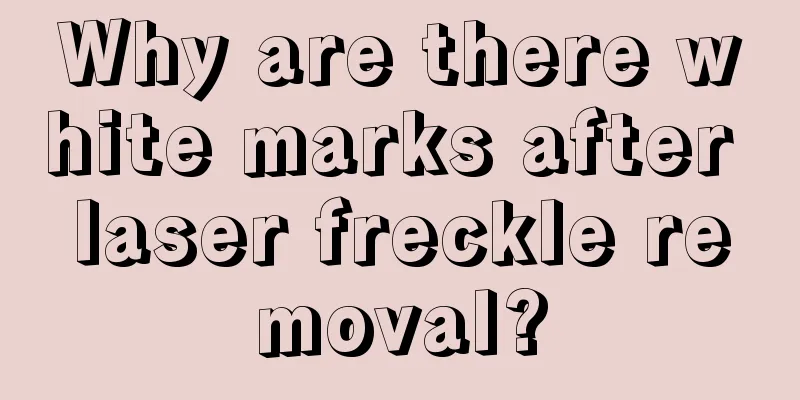 Why are there white marks after laser freckle removal?