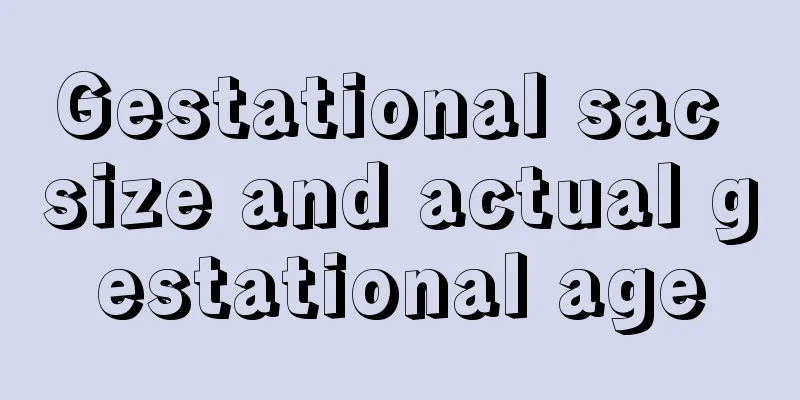 Gestational sac size and actual gestational age