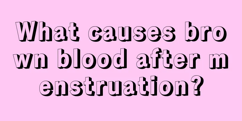 What causes brown blood after menstruation?