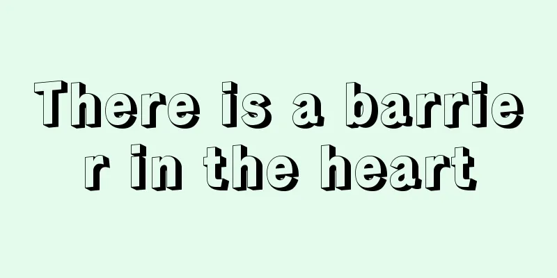 There is a barrier in the heart