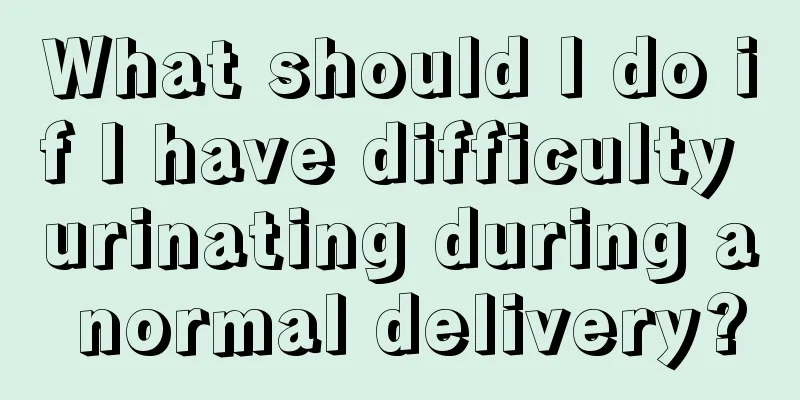 What should I do if I have difficulty urinating during a normal delivery?