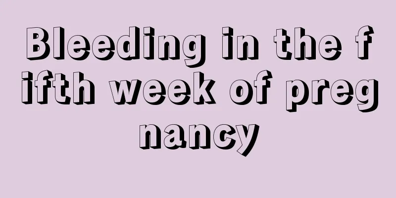 Bleeding in the fifth week of pregnancy