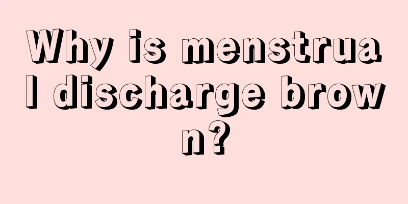 Why is menstrual discharge brown?