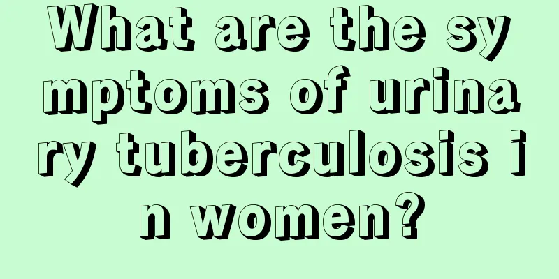 What are the symptoms of urinary tuberculosis in women?