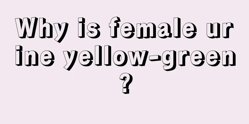 Why is female urine yellow-green?