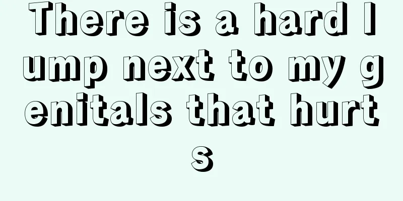 There is a hard lump next to my genitals that hurts