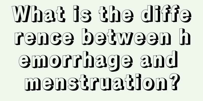 What is the difference between hemorrhage and menstruation?