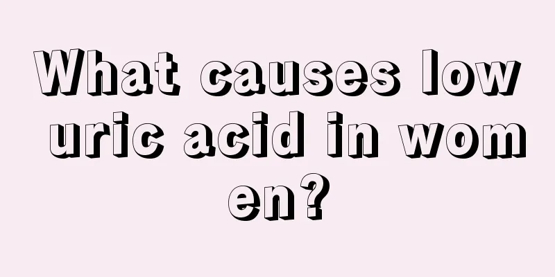 What causes low uric acid in women?