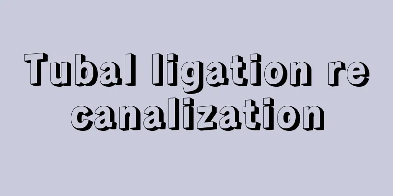 Tubal ligation recanalization