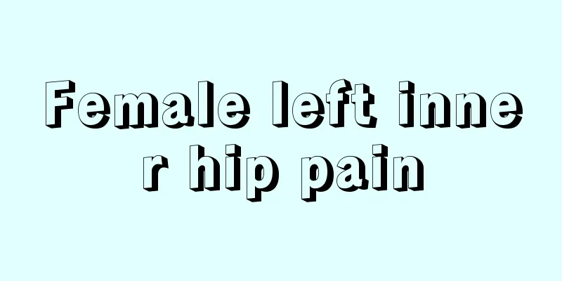 Female left inner hip pain