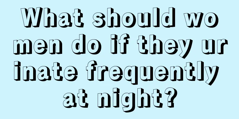 What should women do if they urinate frequently at night?