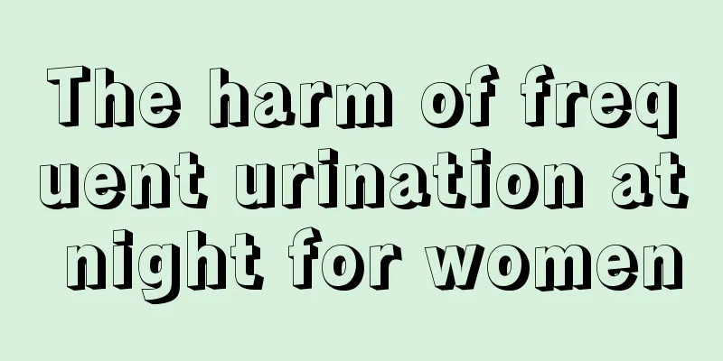 The harm of frequent urination at night for women