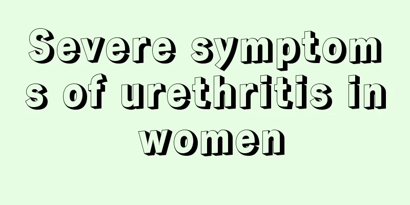 Severe symptoms of urethritis in women